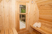 Dundalk Leisurecraft Canadian Timber Harmony Barrel Outdoor Sauna - Elevare Experience